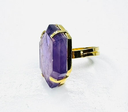 Ametista (Amethyst) Ring - Gold Plated