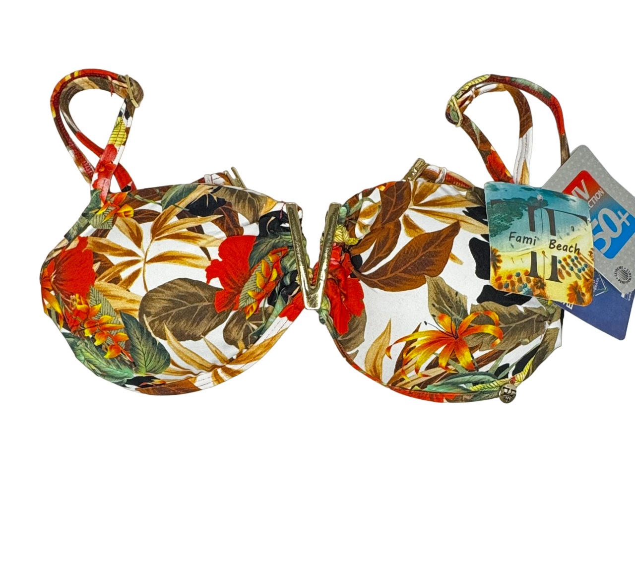 Biquíni Brasileiro Autêntico Famibeach Metal V Top - REF 451D